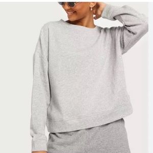 AllSaints oversized cotton crewneck sweatshirt L